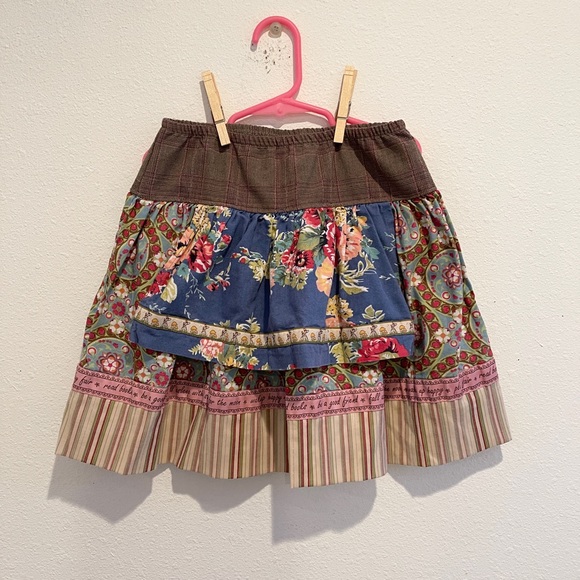 matilda jane gypsy blue gretta apron skirt - Picture 1 of 2